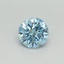 0.34 Ct. Fancy Vivid Blue Round Lab Grown Diamond