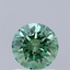 1.08 Ct. Fancy Vivid Green Round Lab Grown Diamond