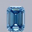 1.73 Ct. Fancy Vivid Blue Emerald Lab Grown Diamond