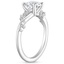 Platinum Pirouette Twist Diamond Ring, smallside view