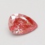 0.54 Ct. Fancy Vivid Pink Pear Lab Grown Diamond