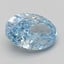 3.04 Ct. Fancy Vivid Blue Oval Lab Grown Diamond