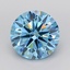 3.72 Ct. Fancy Vivid Blue Round Lab Grown Diamond