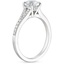 18K White Gold Duet Diamond Ring, smallside view