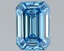 1.32 Ct. Fancy Vivid Blue Emerald Lab Grown Diamond