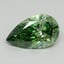 1.10 Ct. Fancy Vivid Pacific Green Pear Lab Grown Diamond