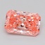 1.01 Ct. Fancy Vivid  Pink Radiant Lab Grown Diamond