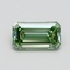 1.03 Ct. Fancy Intense Pacific Green Emerald Lab Grown Diamond