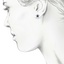 The Missy Earrings, smallzoomed in top view on a hand