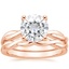 14KR Moissanite Twisted Vine Bridal Set, smalltop view