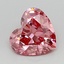 0.38 Ct. Fancy Vivid  Pink Heart Lab Grown Diamond
