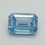 1.01 Ct. Fancy Vivid Malibu Blue Emerald Lab Grown Diamond