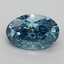 2.02 Ct. Fancy Vivid Malibu Blue Oval Lab Grown Diamond