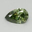 1.05 Ct. Fancy Vivid Green Pear Lab Grown Diamond