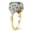 The Correna Ring, smalltop view on a hand