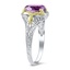 The Gilroy Ring, smalltop view on a hand