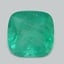 7.0mm  Green  Cushion   Emerald