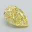 3.71 Ct. Fancy Intense Yellow Pear Lab Grown Diamond