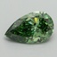 1.68 Ct. Fancy Vivid Green Pear Lab Grown Diamond