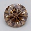 0.80 Ct. Fancy Light  Brown Round Lab Grown Diamond