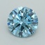 2.01 Ct. Fancy Vivid  Blue Round Lab Grown Diamond