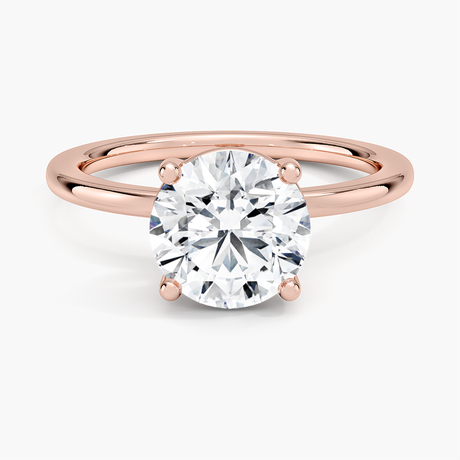 14K Rose Gold Perfect Fit 1.4mm Solitaire Ring