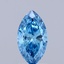 1.06 Ct. Fancy Vivid Blue Marquise Lab Grown Diamond