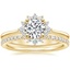 18K Yellow Gold Cressida Diamond Ring with Ballad Diamond Ring (1/6 ct. tw.)
