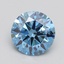 1.00 Ct. Fancy Vivid Blue Round Lab Grown Diamond