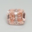 2.59 Ct. Fancy Vivid Pink Cushion Lab Grown Diamond