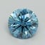 1.00 Ct. Fancy Vivid Blue Round Lab Grown Diamond