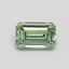 0.80 Ct. Fancy Intense Pacific Green Emerald Lab Grown Diamond