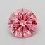 0.90 Ct. Fancy Intense Pink Round Lab Grown Diamond