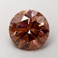 3.03 Ct. Fancy Intense Brownish Pink Round Lab Grown Diamond