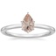 18K White Gold Lumiere Diamond Ring, smalltop view