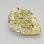 2.23 Ct. Fancy Yellow Pear Lab Grown Diamond