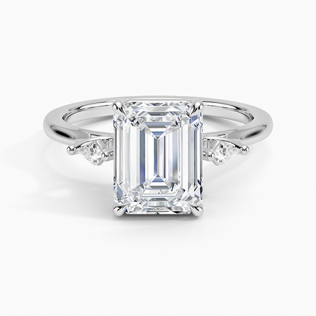 Platinum Petite Cometa Perfect Fit Three Stone Diamond Ring