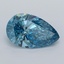 1.42 Ct. Fancy Vivid  Blue Pear Lab Grown Diamond