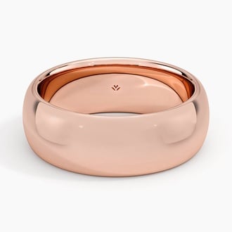 Heavyweight 7mm Wedding Ring in 14K Rose Gold