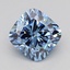 2.11 Ct. Fancy Vivid  Blue Cushion Lab Grown Diamond
