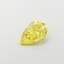 1.51 Ct. Fancy Vivid Yellow Pear Lab Grown Diamond