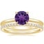 18K Yellow Gold Petite Elodie Ring with Luxe Ballad Diamond Ring