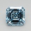 1.03 Ct. Fancy Intense Blue Asscher Lab Grown Diamond