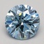 1.55 Ct. Fancy Intense Blue Round Lab Grown Diamond