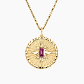 Star Tourmaline Medallion Necklace