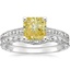 18K White Gold Contoured Luxe Hudson Diamond Bridal Set