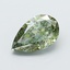 2.71 Ct. Fancy Vivid Green Pear Lab Grown Diamond