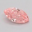 0.37 Ct. Fancy Vivid  Pink Marquise Lab Grown Diamond