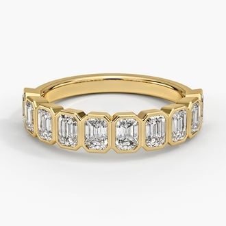 Bezel Emerald-Cut Lab Diamond Ring (1 1/2 ct. tw.)