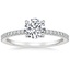 Platinum Viviana Half-Coverage Diamond Ring, smalltop view